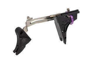 The Zev Technologies Glock Gen 4 ultimate drop in trigger kit features a black safety lever
